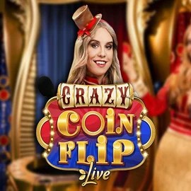 Crazy Coin Flip slot logo by Evolution at NomaSpin Casino