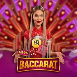 Official Live Casino logo: Mega Baccarat by Pragmatic Play at NomaSpin Casino