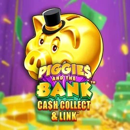 Official Slots logo: Piggies And The Bank Cash Collect & Link by Origins at NomaSpin Casino